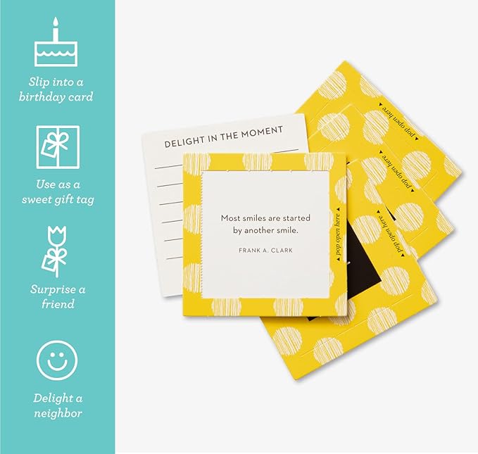 Compendium ThoughtFulls Pop-Open Cards — Smile — 30 Pop-Open Cards, Each with a Different Inspiring Message Inside