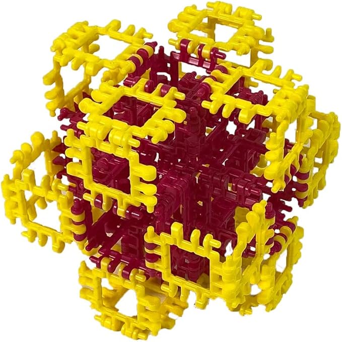 That Hinge Toy 150 Piece Orange + Blue Set, Dinosaur + More STEM Construction Toy Building Set