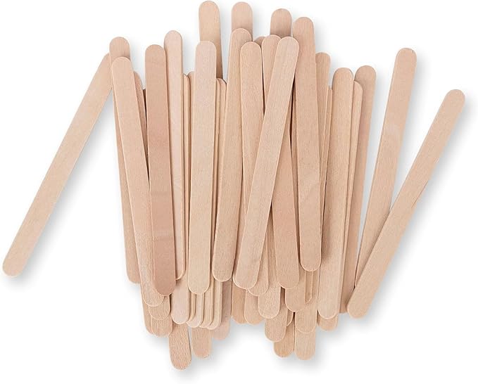 Darice 2000 Pcs Popsicle Stick, 4.5" Natural Wood Craft Sticks Supplies, Ice-Cream Stick Pop, Ages 3+