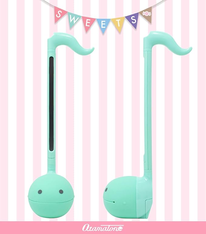 Otamatone Japanese Electronic Musical Instrument Portable Music Synthesizer from Japan by Maywa Denki Studio Award Winning, Educational Fun Gift for Children, Teens & Adults - Mint, Strawberry Set