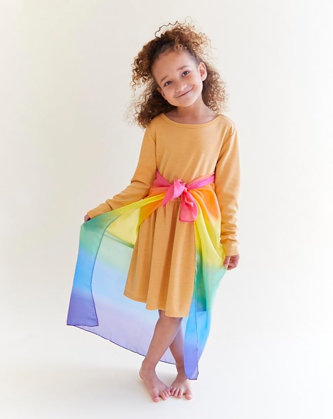 Sarah's Silks Set of 3 Playsilks | Rainbow, Sky Blue, and Purple