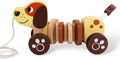 Baby Toys Car,Wooden Pull Along Toddler Toy, Developmental Toy for 1 Year Old Girl Boy Birthday Gift