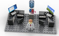 Custom Toys & Hobbies INC Building Bricks Businessman Lawyer Office Setup- Premium Quality Desk Keyboard Computer & Minifigure Holiday Birthday Gift for Kids (Full Office)
