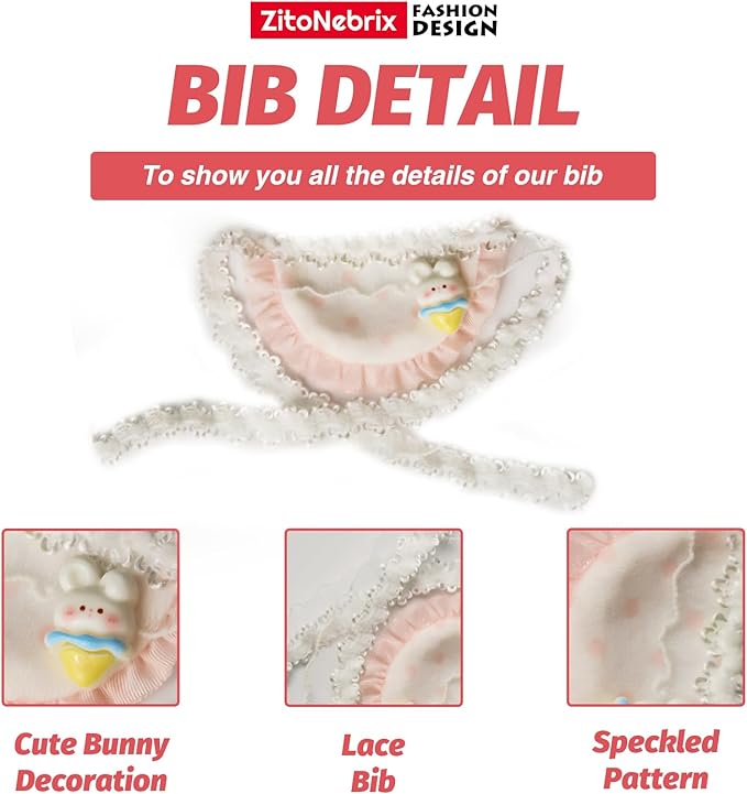 Cloth for Doll,4-Piece Clothes Outfit for 17cm ＆ 15cm (NO Doll) - White Shaped Velvet hat + Glasses + White Clothes + Pink Pinafore