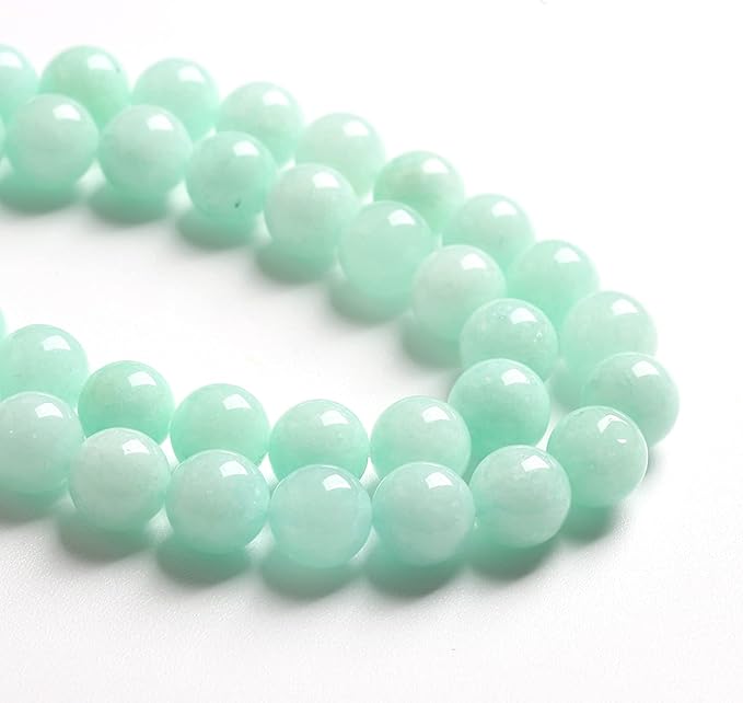 4MM 86PCS Natural Stone Amazonite Chalcedony Loose Beads for Jewelry Making DIY Bracelet Necklace 1 Strand