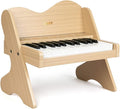 ZIPPY Kids Piano Keyboard, 25 Keys Digital Piano for Kids, Touch Sensitive Control Panel, Volume Adjustable, Mini Music Educational Instrument Toy, Wood Toy for Toddlers Girls Boys (Oak)