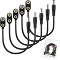 CHANZON UL Wire 9V Battery I-Type Power Supply with Center Positive 2.1mm x 5.5mm Male DC Connector Holder Clip Converter, 5 Pack for Arduino, LED Strip