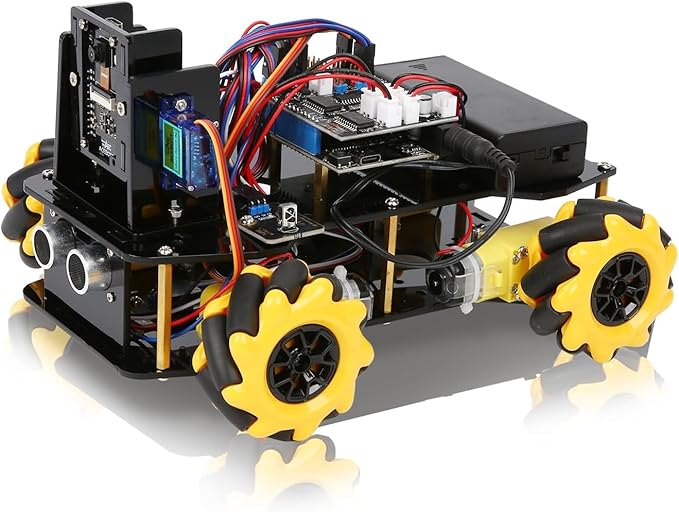 Robot Kit with 3MP Camera, Robotics Kit for Kids Ages 8–12 12-16 Compatible with Arduino & Scratch, App & Remote Control, STEM Toys Coding Robot Kit, Gift for Kids, Teens and Adults
