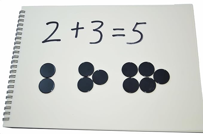 Smartdealspro Set of 100 25MM/1 Inch Opaque Plastic Learning Counting Counters Poker Chips (Black)