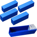 MUDOR 4 Pack Coin Slab Storage Box, Plastic Holder Case Compatible with 20 PCGS Slab, Olny Box (BLUE, 4)