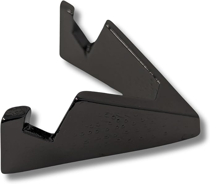 Generic Chevron Military Challenge Coin Display Stand - Solid Metal with Anodized Finish - US Vet. Business (Black)