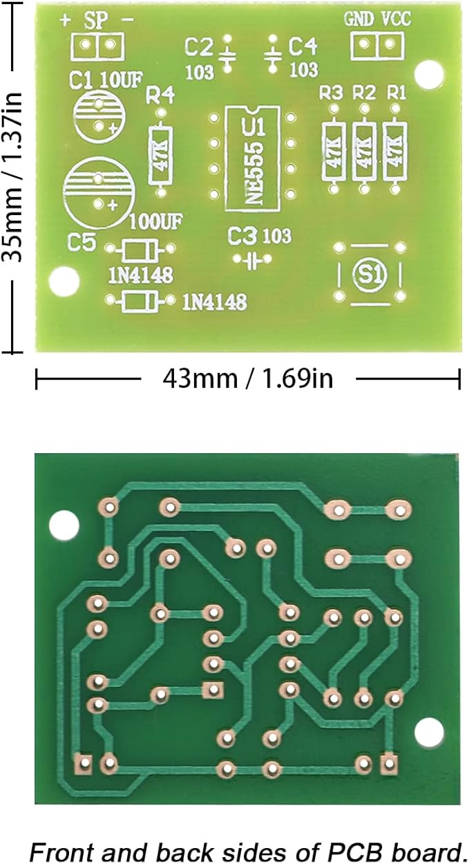 Soldering Practice Kit - DIY Electronic Doorbell Soldering Kit (Suitable for Home Installation + STEM Education), An Entry - level Electronic Production Kit for Beginners