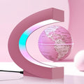 Magnetic Levitating Floating Globe Multi-color Changing Self-rotating with LED Lights, Desktop Decorative Globe, Cool Tech Gifts for Ladies/Mothers/Wives/Girlfriends/ (Pink)