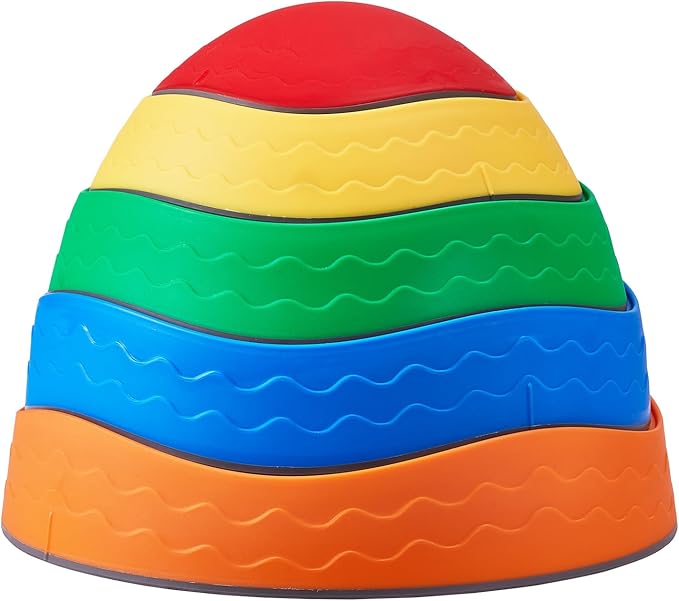 VEVOR Balance Stepping Stones for Kids, 5 PCS, Up to 220 lbs, Non-Slip Toddlers Sensory Stepping Stones, Obstacle Course Coordination Game Toys Indoor or Outdoor Play for Children Aged 3 4 5 6 7 8+