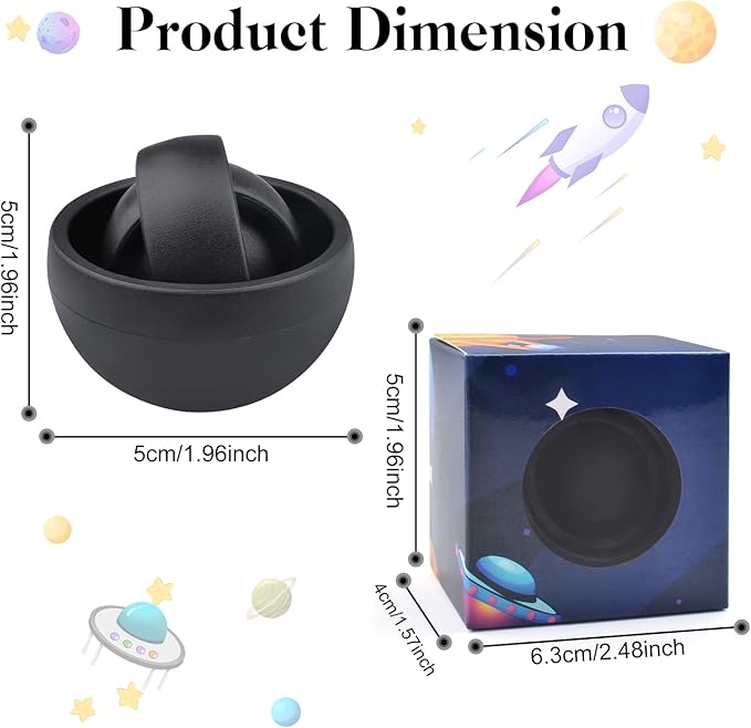 Fidget Toys Adults 2PC, Sensory Toys for Kids with Autism, Cool Gadget Gifts for Boys Men Teens, Quiet Desk Toy ADHD Stress Relief Finger Toy