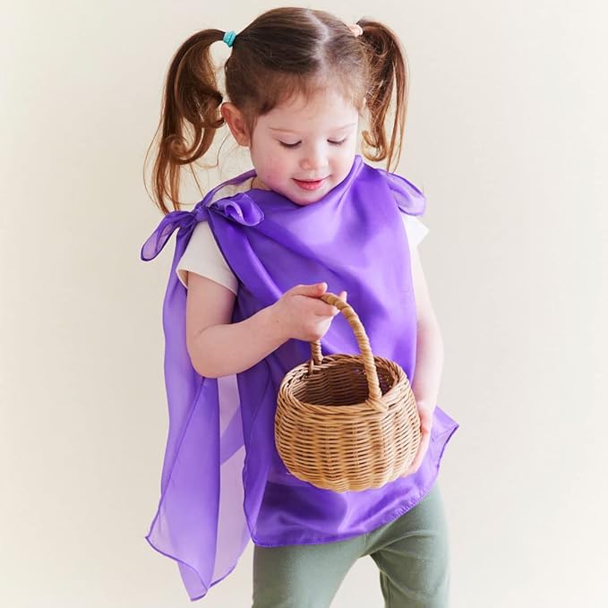 Sarah's Silks Mini Playsilks | Solid Colors | Creative Waldorf Toys for Education and Open-Ended Play (Purple)