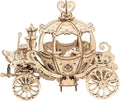 Rowood 3D Puzzles for Adults, Wooden Model Kits for Adult, DIY STEM Toy for Ages 14+ - Pumpkin Cart (182 Pieces)
