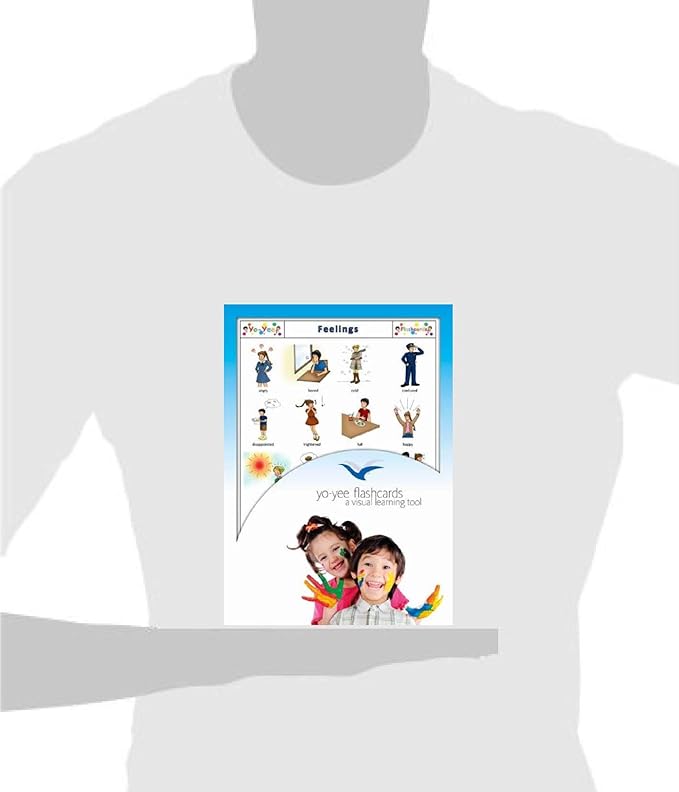 Feelings and Emotion Flash Cards - English Vocabulary Picture Cards for Toddlers, Kids, Children and Adults