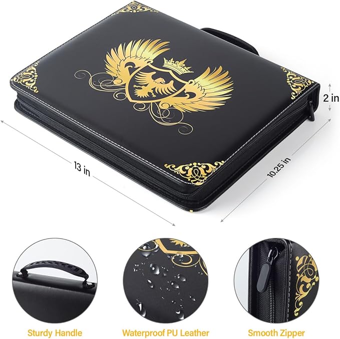 Coin Collection Book Holder for Collectors, Coin Storage Box Case Album Binder Sleeves for Money Currency Collection Supplies - [300 Coins Pockets+30 Bills Pockets]