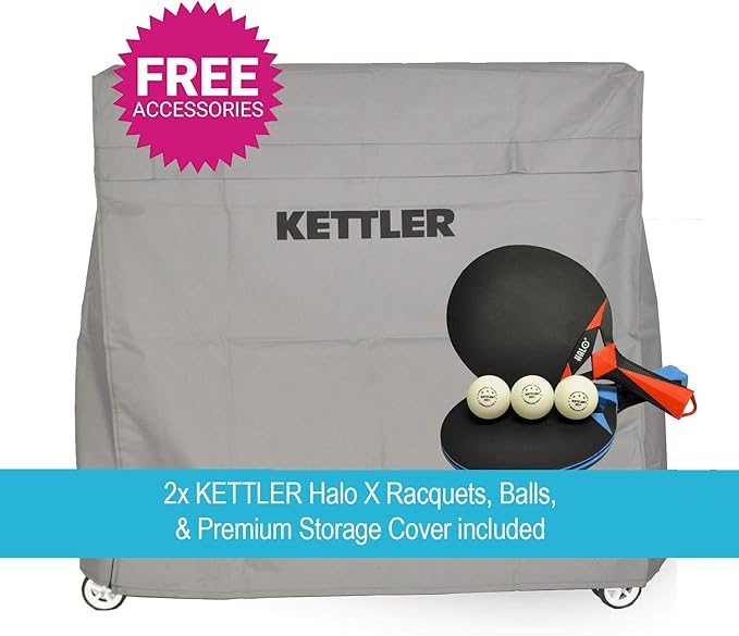 KETTLER Cabo Outdoor Table Tennis 2X Player Bundle