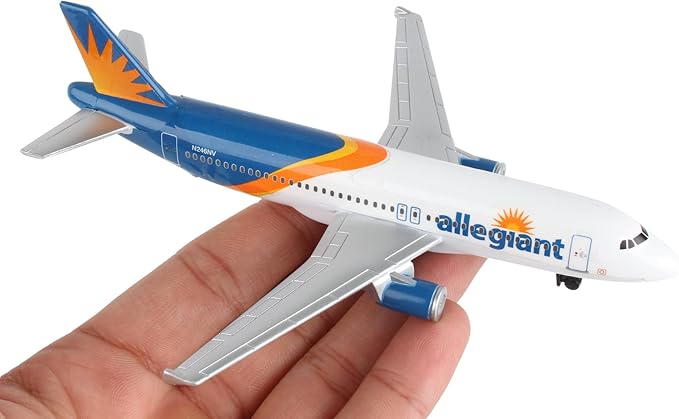 Daron Toy Airplane – Allegiant Air – Die-Cast Metal Model Airplane Toy with Plastic Parts for Kids Ages 3+