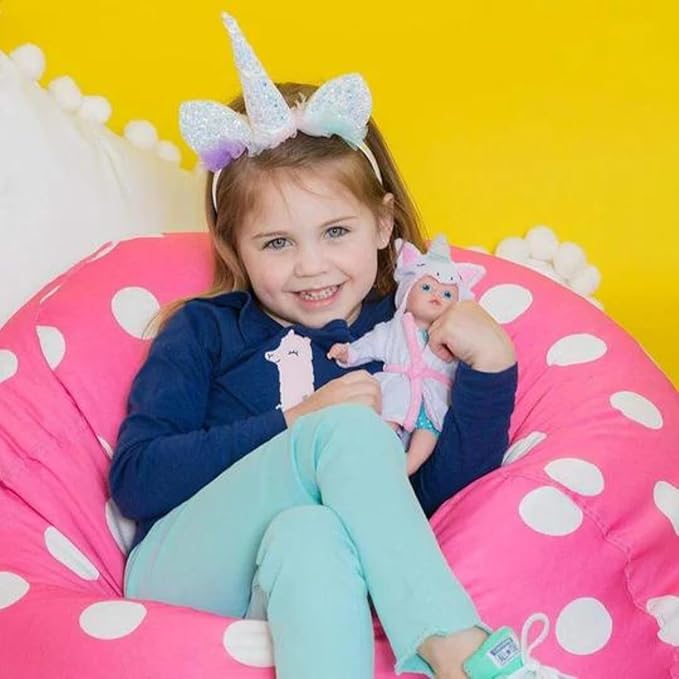 ADORA Bath Time Baby Tots Collection, 8.5" Baby Doll and Clothes Set, Made with Fresh Powder Scent, Machine Washable and Exclusive QuickDri Vinyl Body, Birthday Gift for Ages 1+ - Unicorn