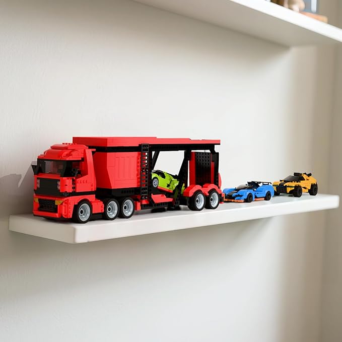 Micro Brick Car Transportation Building Blcok Set - Kids Toy Train Building Set, Ages 8+ - Gift Ideas for Boys & Girls Birthdays