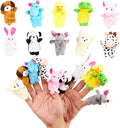 10Pcs Finger Puppets Set - Soft Plush Animals Finger Puppet Toys for Kids, Mini Plush Figures Toy Assortment for Boys & Girls, Party Favors for Shows, Playtime, Schools