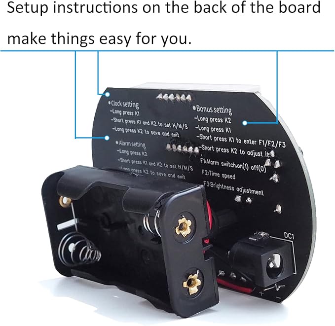 4-Digit Digital Clock Soldering Project Kit for Learning Practicing Teaching Electronics, Great STEM Project and Gift