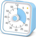 Visual Timer for Kids with Pause Function, 60 Minute Countdown Timer for Kids Desk Study, Teaching, Kitchen Cooking, Office Meetings, Time Management for ADHD (Blue)