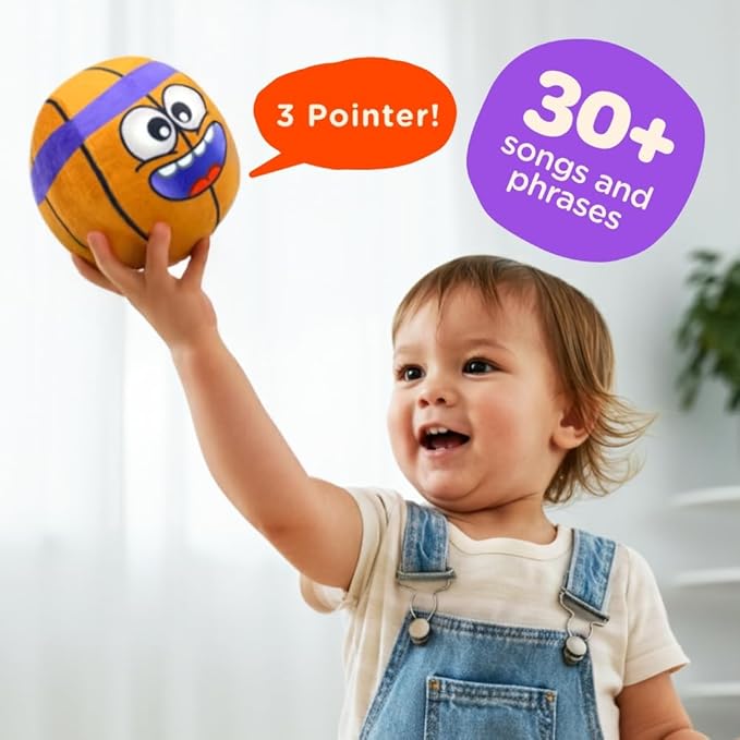 Move2Play, Hilariously Interactive Toy with Music & Sound Effects | Birthday Gift for Boy & Girl | Ball for Toddler & Baby | 6, 12, 18+ Months | 1, 2, 3+ Year Old