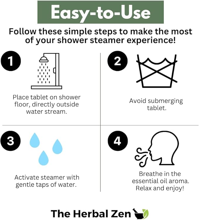 Shower Steamers Aromatherapy Tablets – Variety Pack - Shower Bombs Aromatherapy Made in USA – Self Care Gifts for Women and Men – Natural Essential Oils – Adult Christmas Stocking Stuffers (8 Pack)