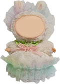 Doll Outfit Clothes Set for 17cm Dolls, Premium Fashion Princess Dress Jumpsuit for Dolls Accessories (NO Doll) (Green Head Flower and Yarn Dress)
