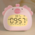 Axolotl Alarm Clock with Night Light for Kids – Cute Digital Sleep Trainer with LED Display, 3 Alarms, Countdown Timer, Adjustable Brightness – Rechargeable Bedside Clock for Boys and Girls