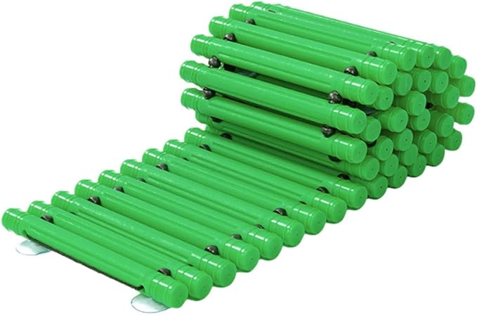 Balance Path Board Balance Block Space Saving Stable Non Slip Edging Kindergarten Balance Trail for Outdoor Indoor, Green
