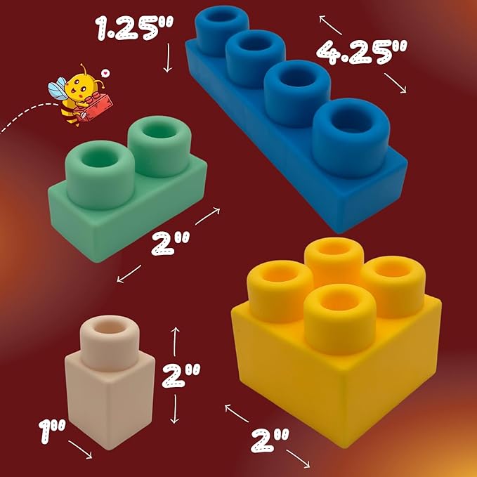 Big Soft Toddler Blocks 1-3, 40-Pieces with Baseboard for Building Stacking Playing and Booklet - Great Gift, Toys for Ages 2+, 2-3, 3-5 and 4-8 Boys, Girls