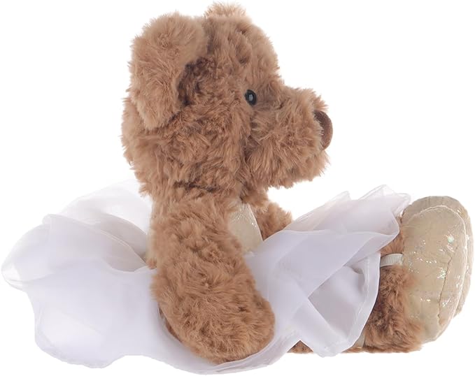 Apricot Lamb Ballet Bear Stuffed Animals for Kids, Soft Cute Plush Toys for Baby Girl and Boy, Fluffy Ballet Bear 6.7 Inches