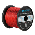 BNTECHGO 20 AWG Magnet Wire - Enameled Copper Wire - Enameled Magnet Winding Wire - 5 lb - 0.0315" Diameter 1 Spool Coil Red Temperature Rating 155℃ Widely Used for Transformers Inductors