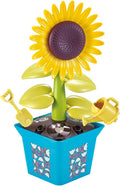 Musical Sunflower Piano Game Machine, Interactive Building Blocks Toy with Watering Can (Sunflower)