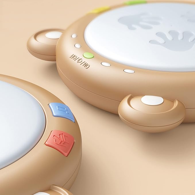 Baby Musical Toy, TUMAMA Electronic Drum Instruments with Light and Sound, Early Educational Development Songs Gift for Infants, Toddlers, Boys, Girls