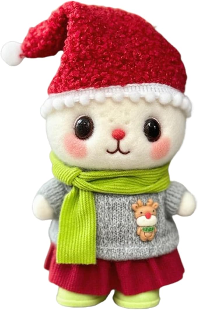 17cm Doll Christmas Clothes Set & Halloween Outfit Set for 17cm Dolls - Premium Fashion Dresses with Accessories, Luxury Chic Doll Clothing & Style Bundle,Just Clothes (Style-E)