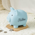 Personalized Cute Plastic Piggy Bank for Kids, Custom Unbreakable Toy Coin Bank with Name, First Toddler Money Box, Birthday, Easter, for Girls & Boys Home Decoration