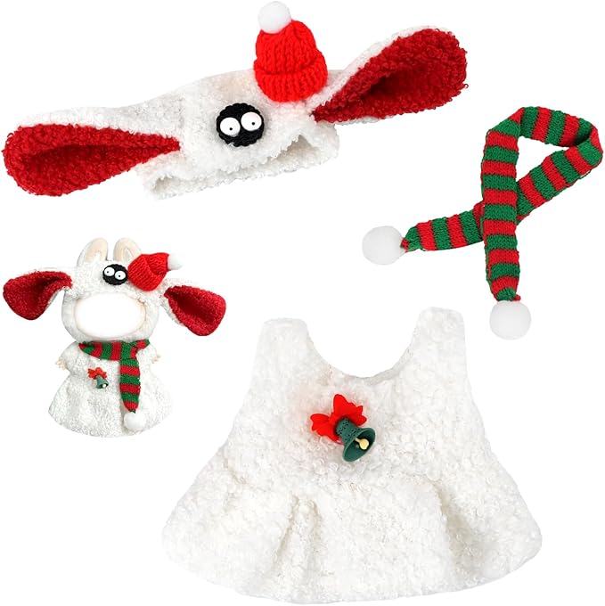 Doll Clothes 17cm/15cm Outfit Set Party Clothes High-End Fashion Outfits Suitable Accessories Christmas Cloak Halloween Premium Clothing 5.91-6.7 inch (No Doll) (LBB-261)