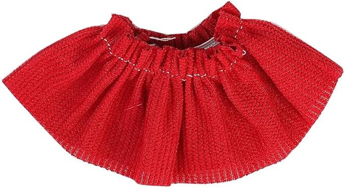 Doll Clothes for Labubu(NO Doll), for 17/15cm Plush Dolls, Clothing Suit Toy Figurine Outfit Set Dress Up with Kawaii Style Accessories, Skirt or Overall and Cute Hat or Headwear (SD7)