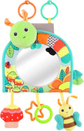 Koty Infant Car Seat Toy - Kick and Play Activity Center with Mirror, Teether and Crinkle Paper, Fun Travel Baby Toy for Rear Car Seat, Easier Drive with Newborns, Babies