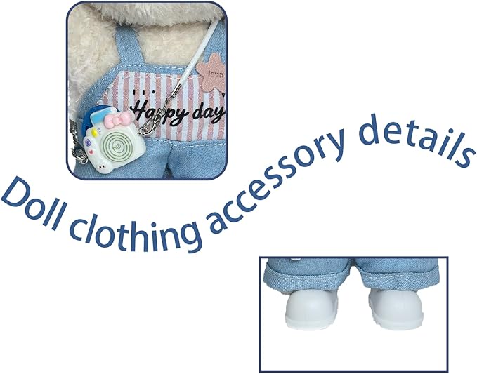 17cm Doll Clothes Set Fashion Doll Clohtes with Accessories of Doll Clothing Suitable for Various Outfits of Dolls (Style A)