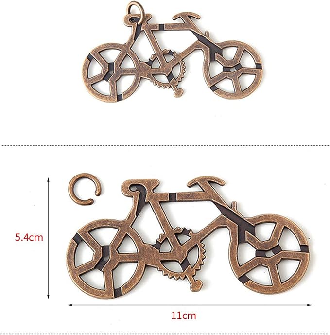 RoseFlower 22 pcs IQ Test Puzzle Metal Wire Puzzles Mind Game Educational Toys High Difficulty Brain Teaser Puzzle Toy for Kids and Adults - Explore Creativity and Problem Solving. Gift Desk Puzzles