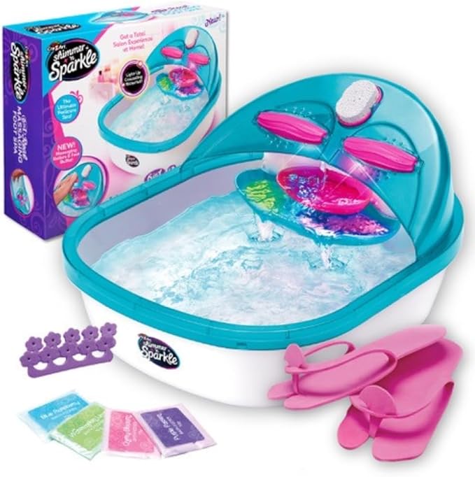 Shimmer ‘n Sparkle 6-in-1 Real Massaging Foot Spa for Kids