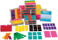 hand2mind Rainbow Fraction Squares, Montessori Math Materials, Fraction Manipulatives, Unit Fraction, Math Manipulatives for Elementary School, Homeschool Supplies (Set of 15)