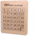 LiangCuber QY Toys 6x6 Klotski Puzzle Magnetic Sliding Number Puzzle ABS Brain Teasers Toy Tangram Jigsaw Intelligence (35-Digit Version)
